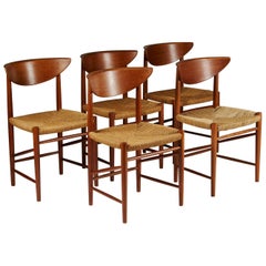Set of Six Dining Chairs Designed by Peter Hvidt and Orla Möllgaard Nielsen