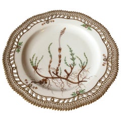 Royal Copenhagen Flora Danica Lunch Plate with Pierced Border No. 3554