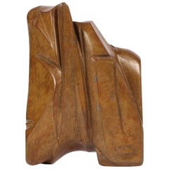 Modern Abstract Bronze Sculpture Signed Amansky