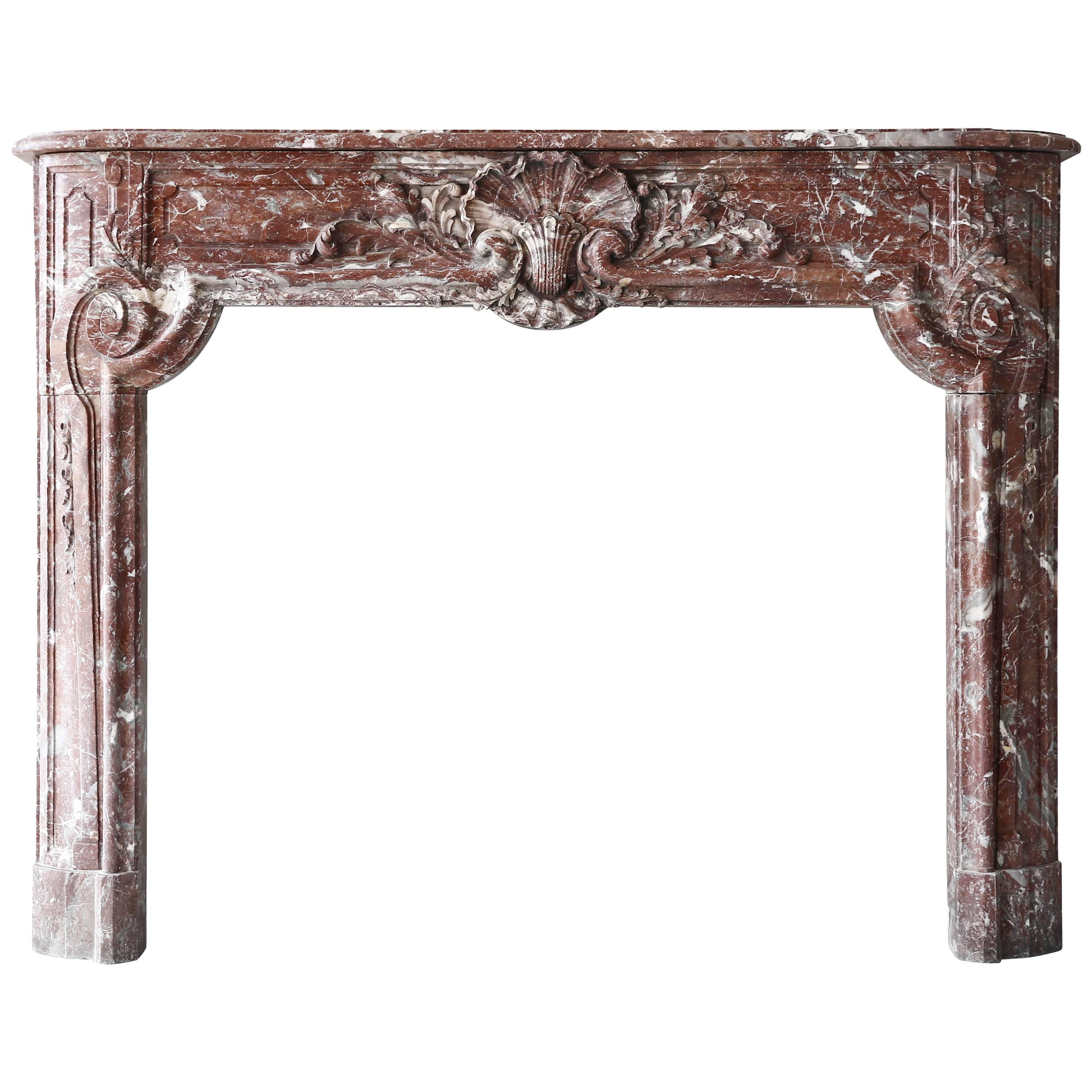 18th Century Antique French Marble Fireplace Mantle - Regency period