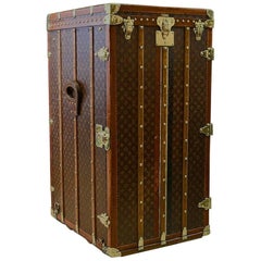 Antique Exceptionally Large Louis Vuitton Wardrobe Trunk c1916