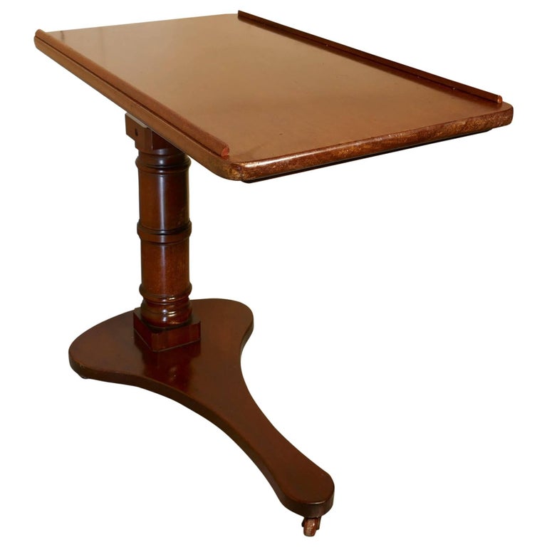 Victorian Mahogany, Reading Stand over Bed Table at 1stDibs over bed