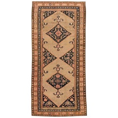 1900s Beige/Blue Persian Serab Carpet