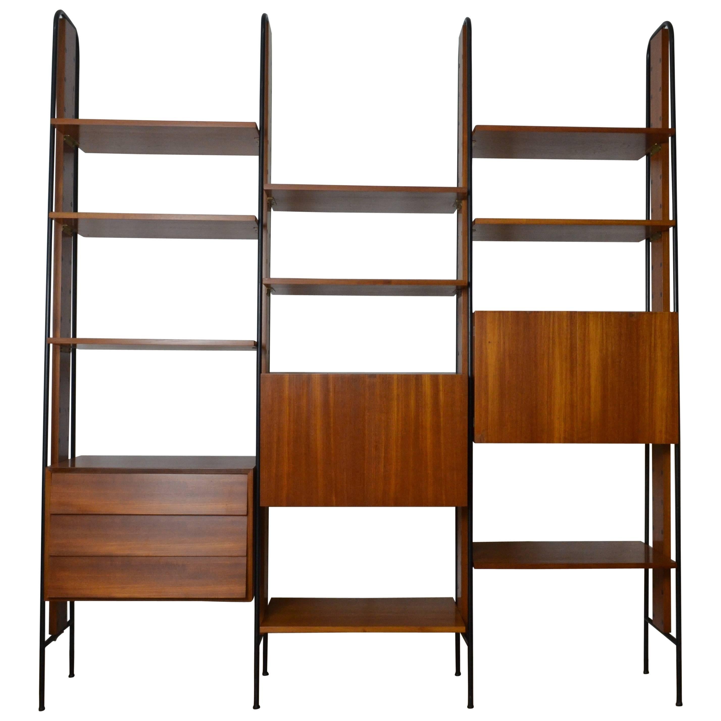 1960s Bookcase with Adjustable Shelves