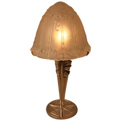 French Art Deco Table Lamp by Pierre D'Avesn - Daum 