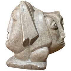 Scultura astratta in marmo del XX secolo