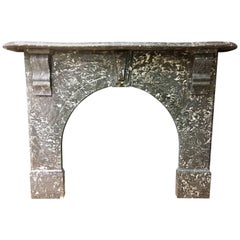 Antique Victorian Marble Arch Fireplace Surround