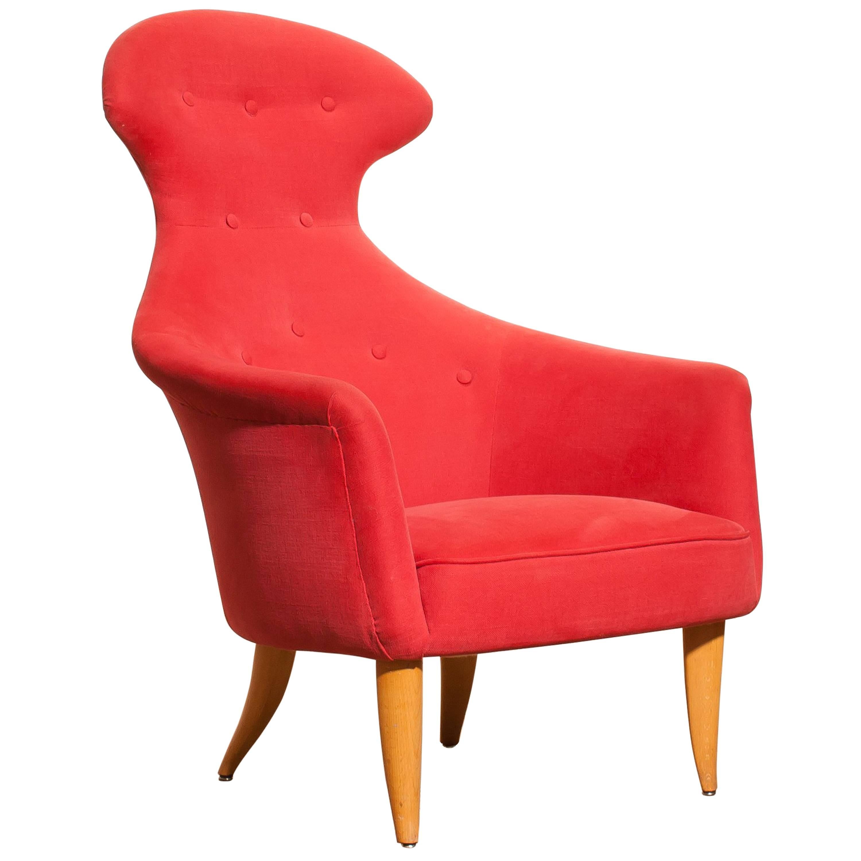 1950s, Beautiful 'Stora Eva' Chair by Kerstin Hörlin-Holmquist