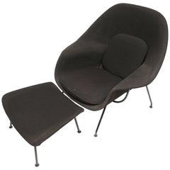 Vintage Eero Saarinen Womb Chair and Ottoman for Knoll