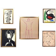 Selection of Modern Art or Gallery Wall