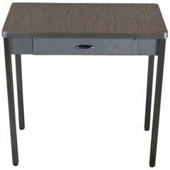 Art Deco Machine Age Streamline Moderne Table Desk by Royal Metal Manufacturing