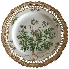 Royal Copenhagen Flora Danica Pierced Luncheon Plate #20/3554