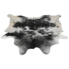 Used Two-Tone Cowhide Area Rug