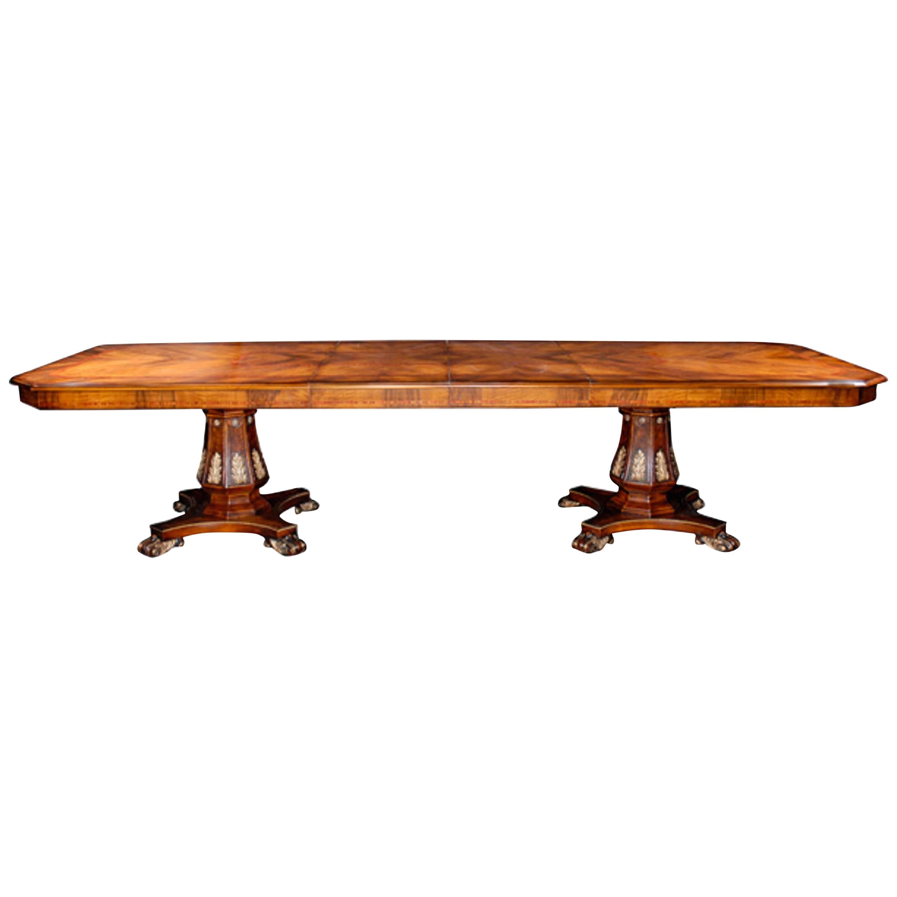19th Century Style Rectangle Dining Table designed by Renaissance Collection
