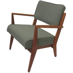 Vintage 1950s Mid-Century Modern Cherry Lounge Side Chair