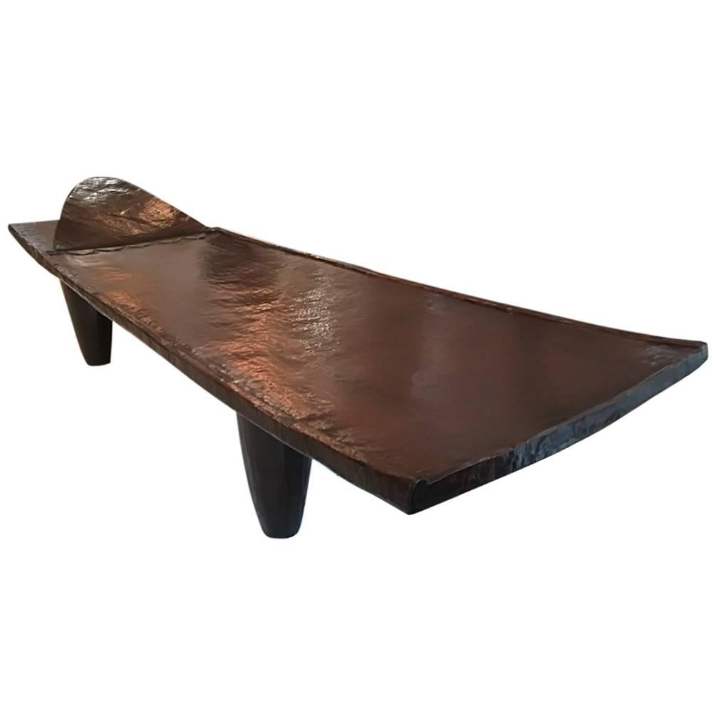 19th Century Senoufo Wood Bench, Usable Coffee Table As Well