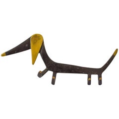 Vintage Walter Bosse Key Hanger Dog Motive