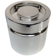 Midcentury Silver Plate Ice Bucket by Lino Sabattini