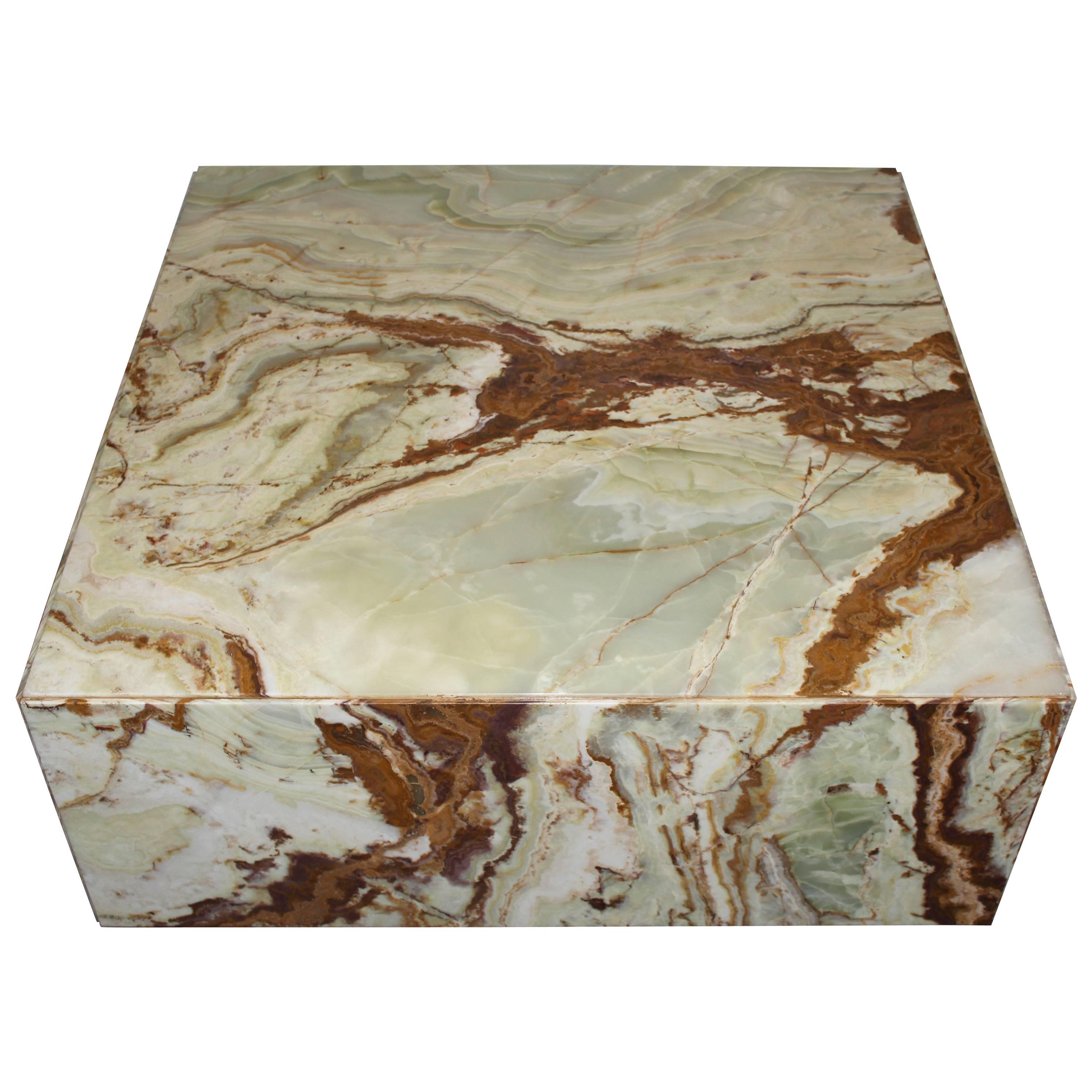 Large Onyx Coffee Table, 1960s at 1stDibs