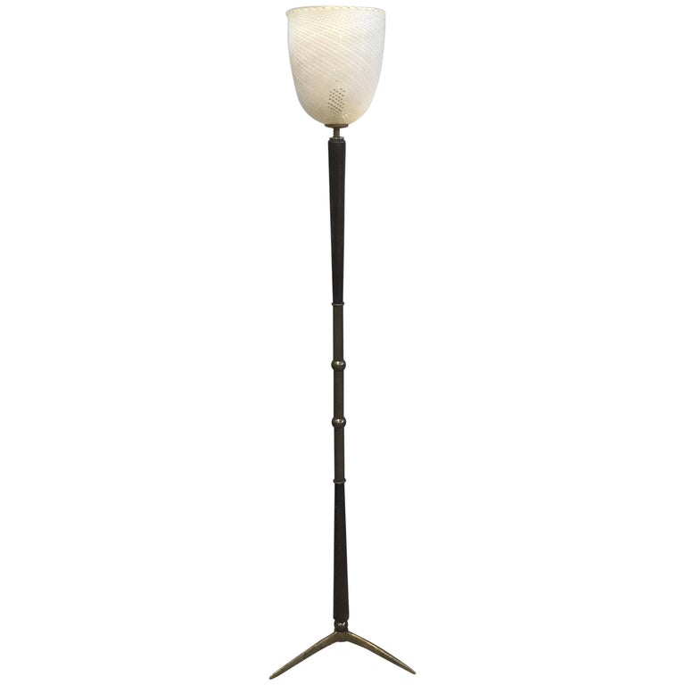 Glamorous Floor Lamp Attributed To Osvaldo Borsani At 1stdibs