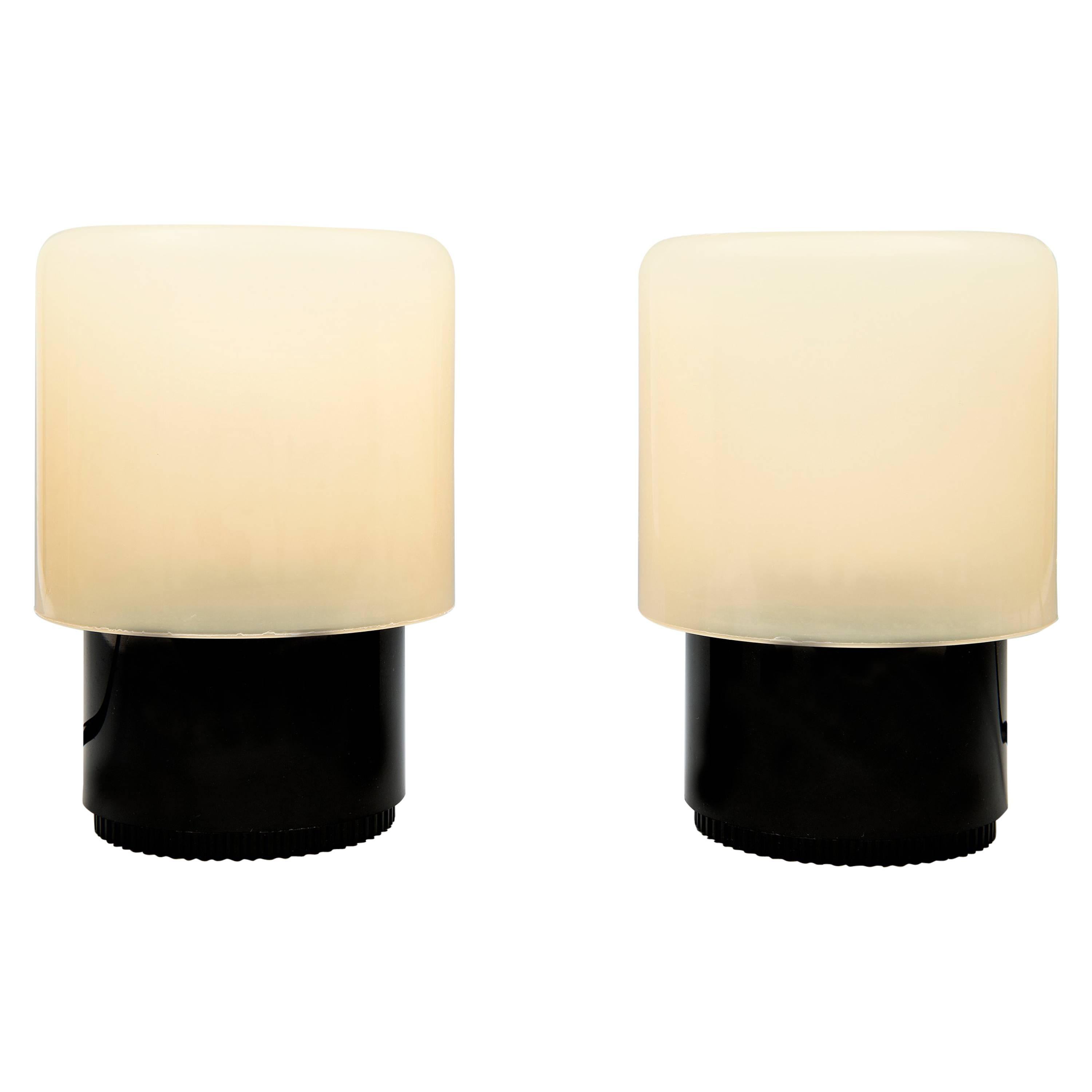 Giotto Stoppino for Kartell Tic Tac Table Lamps Model KD32 For Sale