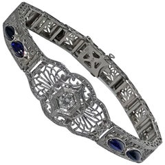 Art Deco Platinum and Gold Bracelet, circa 1930