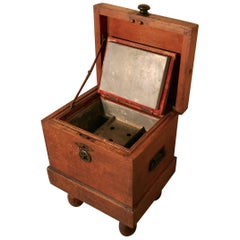 Country House Pine Ice Box or Refrigerator from around 1890