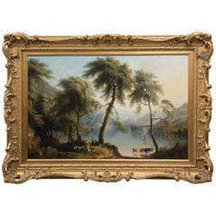 19th Century Oil on Canvas of Italian Landscape