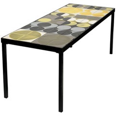 Elegant Low Table by Famous French Artist Roger Capron