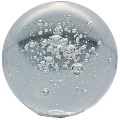 Large Crystal Ball with Air Bubbles
