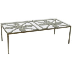 Vintage Iron Cocktail Table Made of Architectural Elements