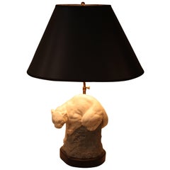 Joseph Boulton's Mountain Lion Cougar, Sculpture Table Lamp