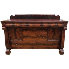 Empire Flame Mahogany Server Credenza Sideboard Buffet