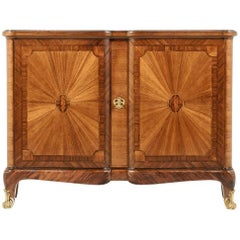 French Two-Door Marquetry Cabinet, circa 1920