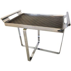 Wolfgang Hoffmann Art Deco Flat Bar Steel Tray Table