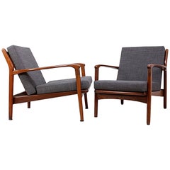 Pair of Teak framed Armchairs by Toothill c1960