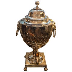 19th Century English Silver Plate Tea Urn