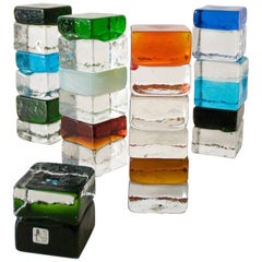 Murano Glass Paper Weight by Giusto Toso for Fratelli Toso, 1961, Set of 13
