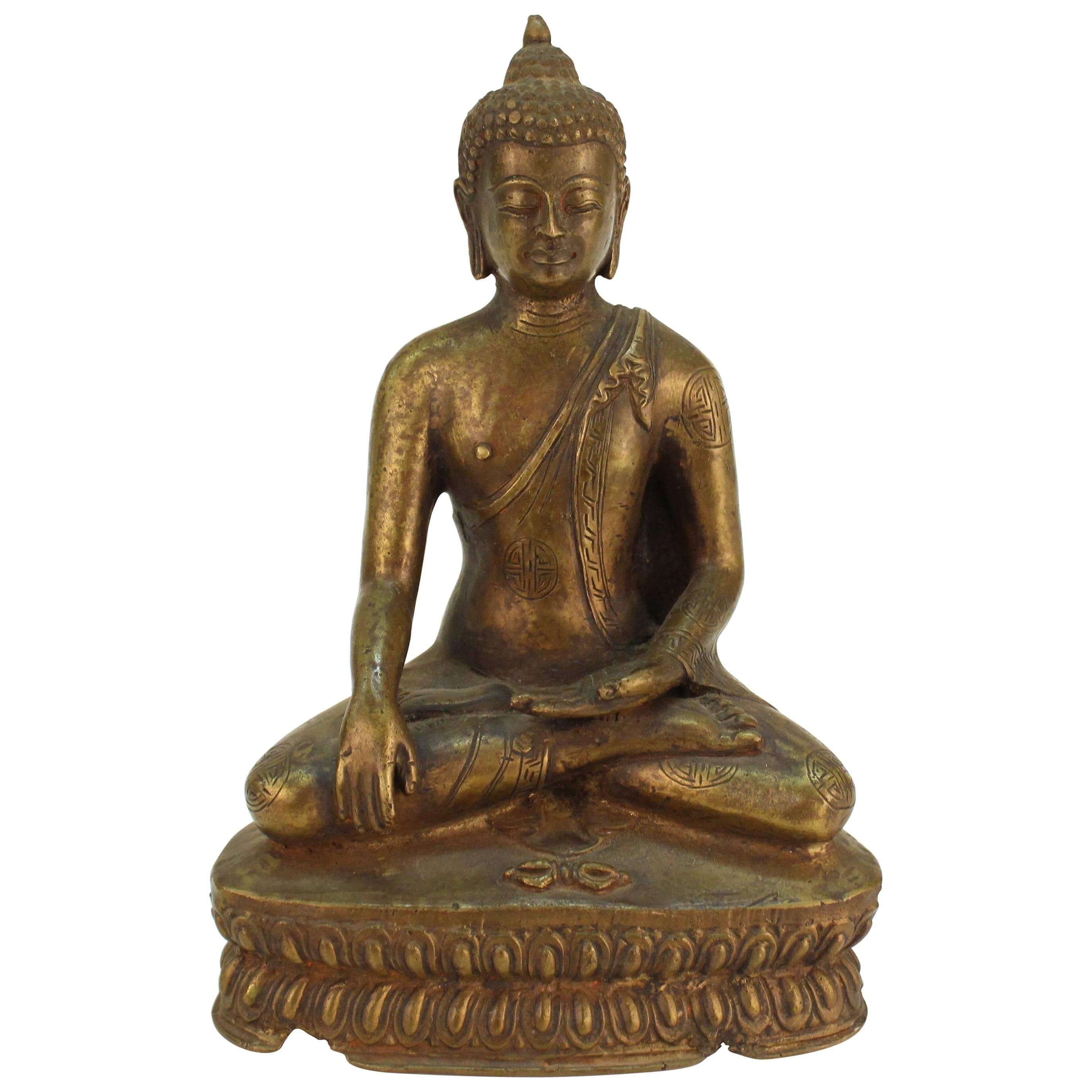 Chinese Seated Bronze Buddha Figure