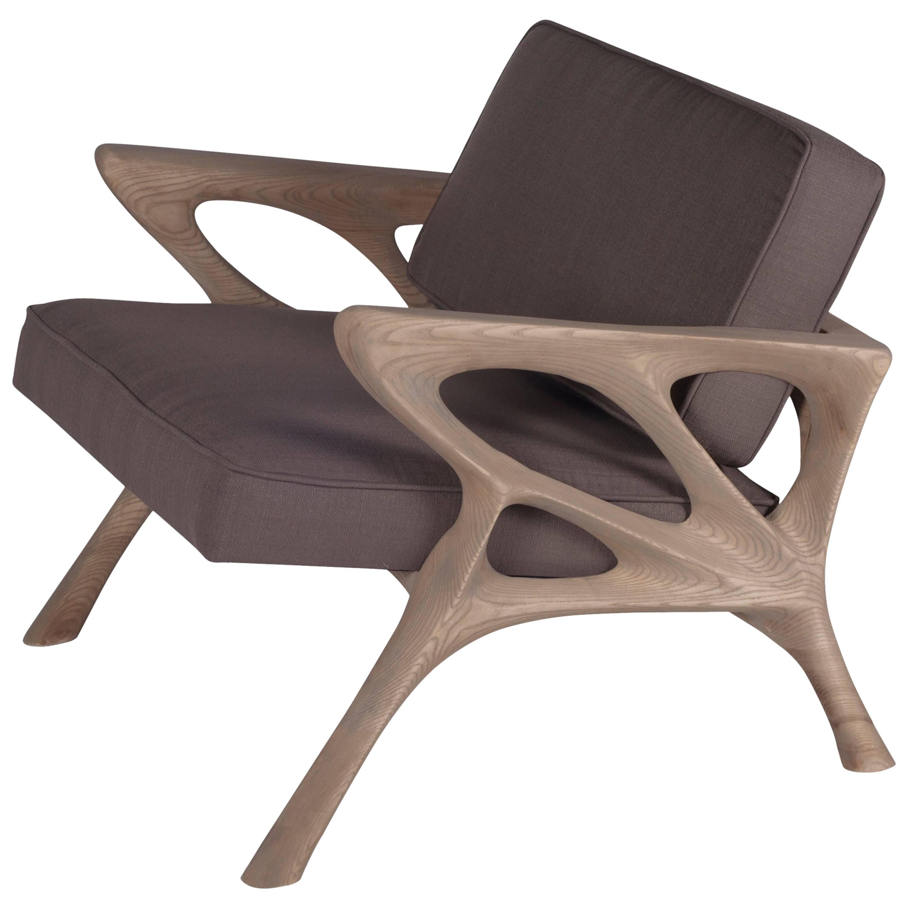 Amorph Hermes Armchair, Weather Gray Stained