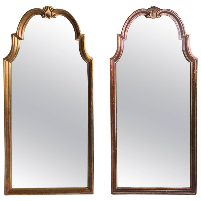 Vintage Pair Of Gold Hollywood Regency Mirrors Attributed To La Vintage Pair Of Gold Hollywood Regency Mirrors Attributed To La Barge For