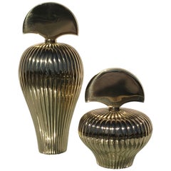 Two Brass Decorative Perfume Bottles