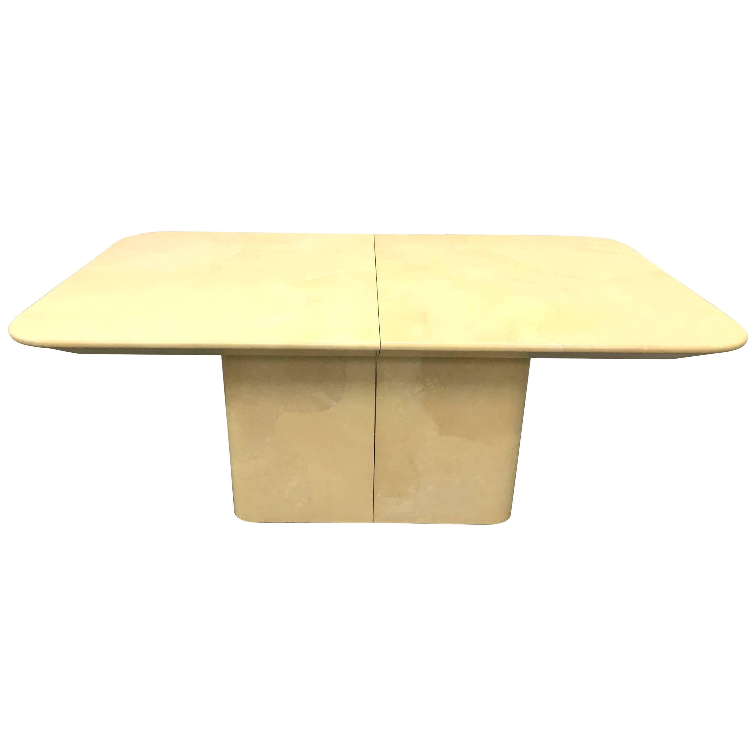 Lacquered Goatskin Dining Table