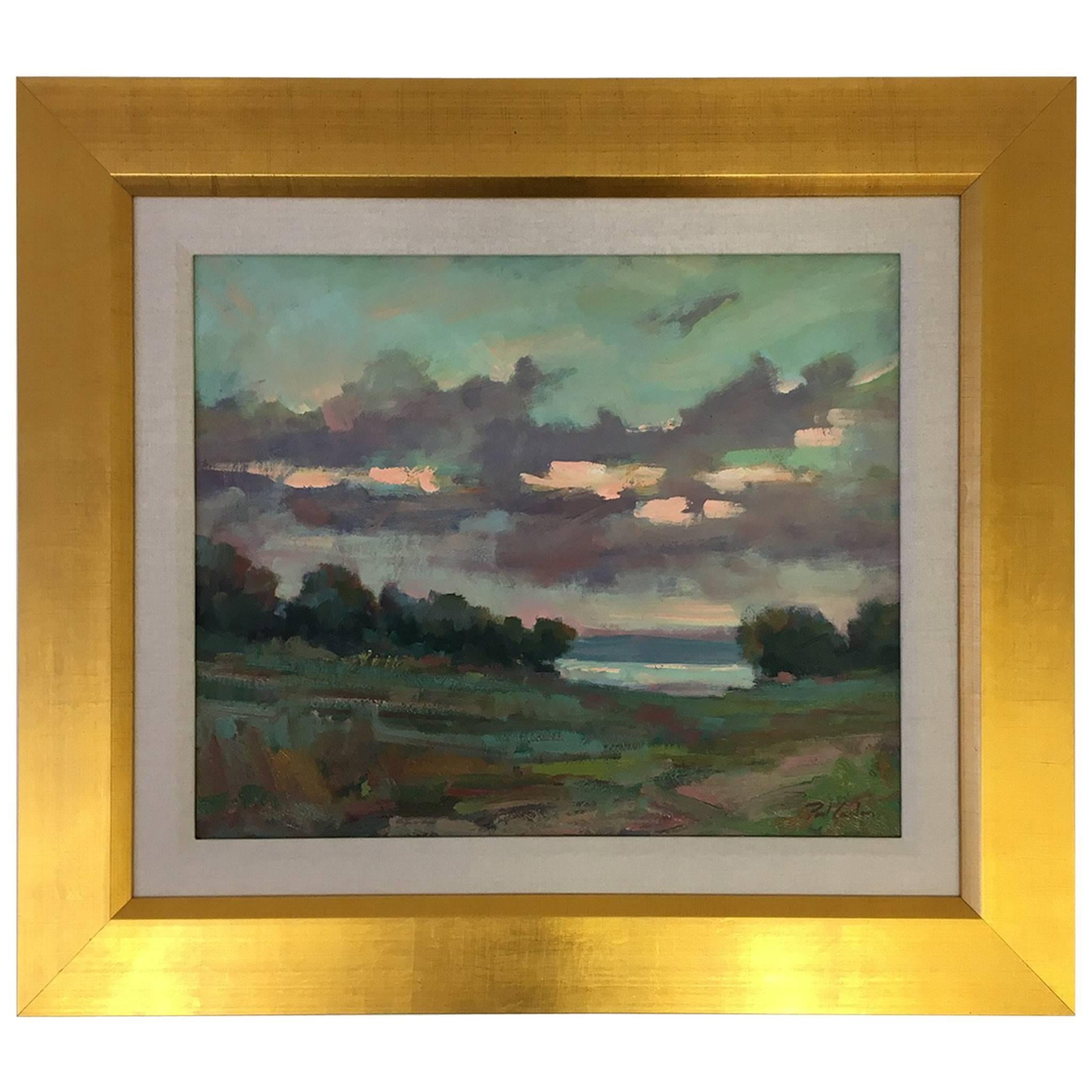 Original Oil on Board Landscape Painting by Listed Artis Paul Casebeer