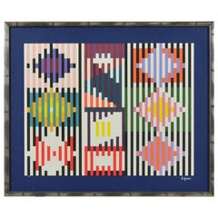 Agam Yaacov Framed Serigraph