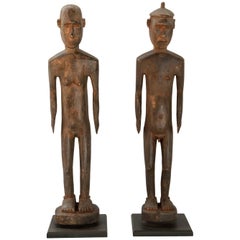 Vintage Tribal Ancestor Ana Deo Statues Lio-Ende, Central Flores. Mid-Late 20th Century