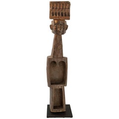 Luth tribal sculpté à la main ou Sarangi:: les Santal du Nord de l'Inde:: milieu du 20e siècle