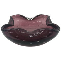 Vintage Murano Glass Ashtray, circa 1960