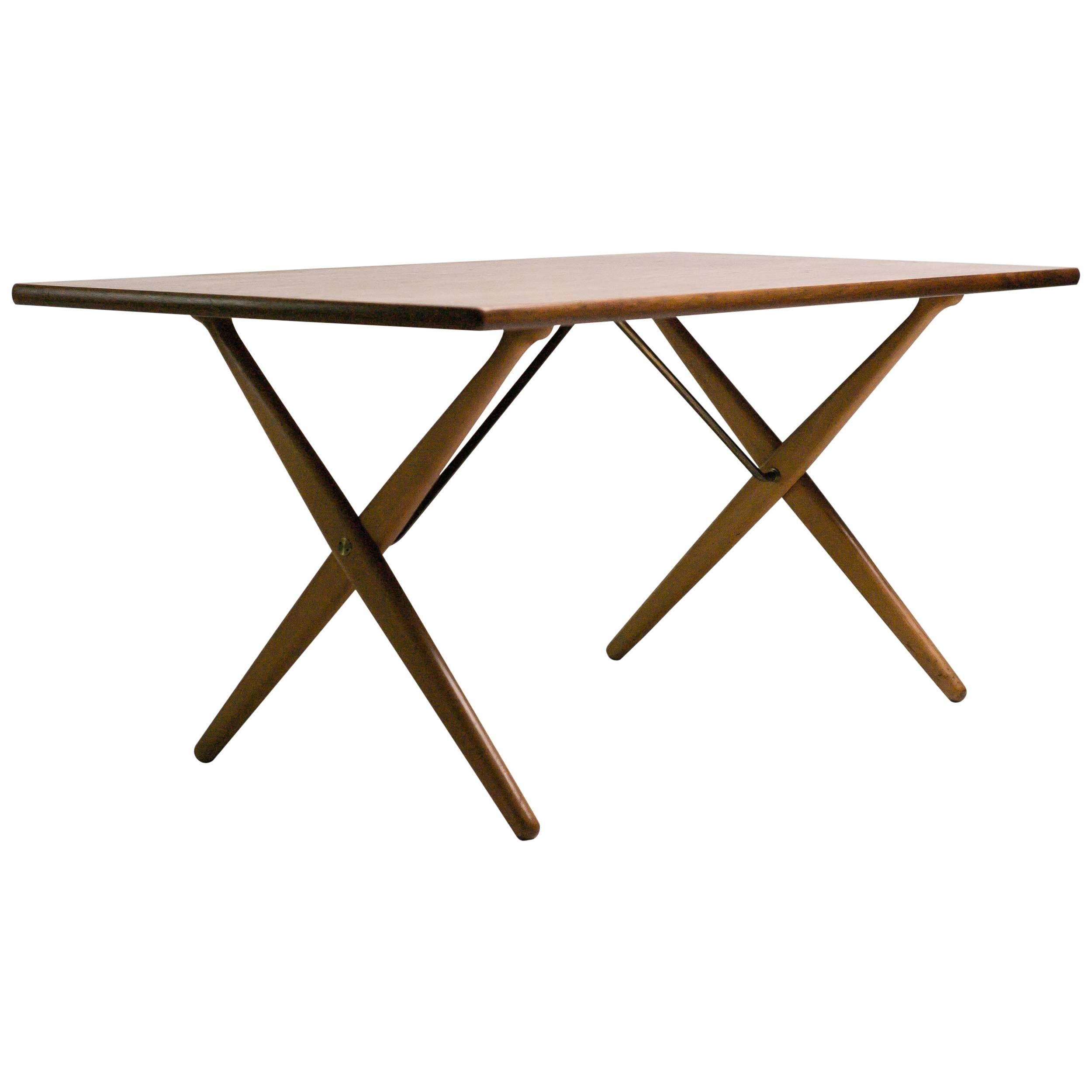 Early Hans Wegner AT-303 Cross Leg Dining Table