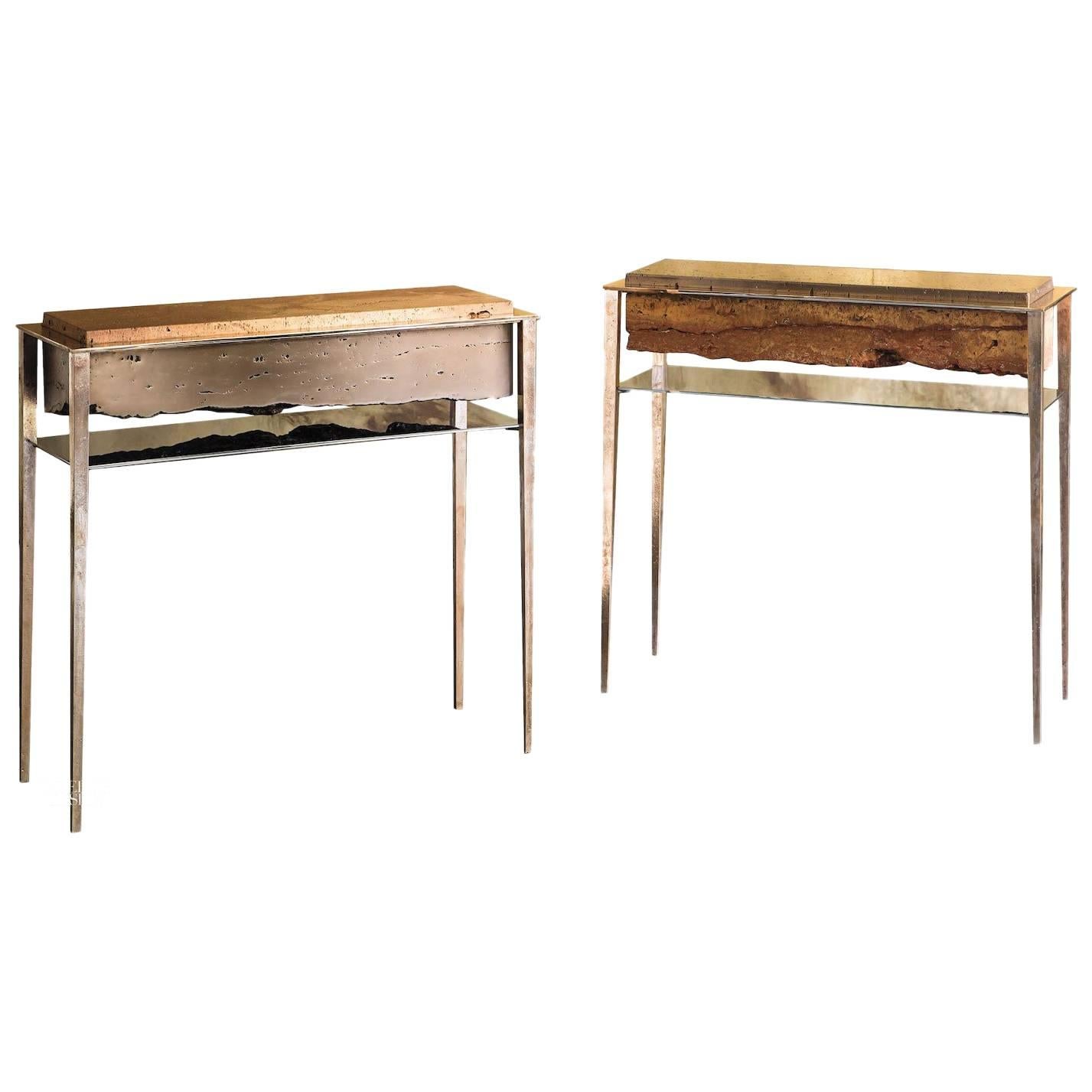 Cremino Console Hand-Crafted by Gianluca Pacchioni For Sale